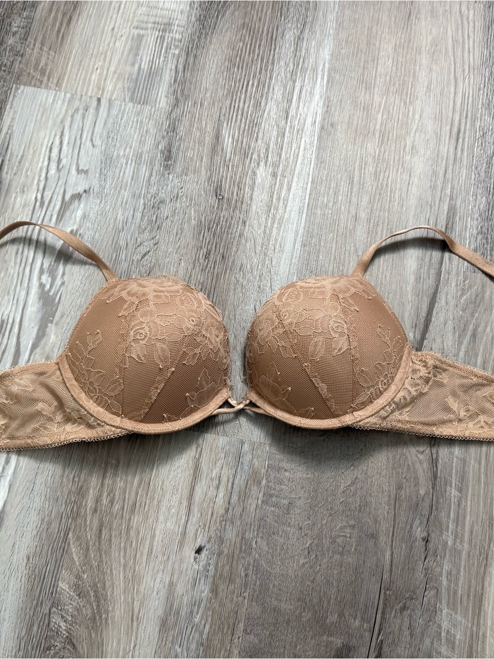 Nude Lace Super Push-Up Bra